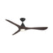 Modern Forms Fans - FR-D2504-60L-MB/DW - 60 Inch Ceiling Fan - Carve - Matte Black/Dark Walnut
