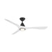 Modern Forms Fans - FR-D2504-60L-MB/MW - 60 Inch Ceiling Fan - Carve - Matte Black/Matte White