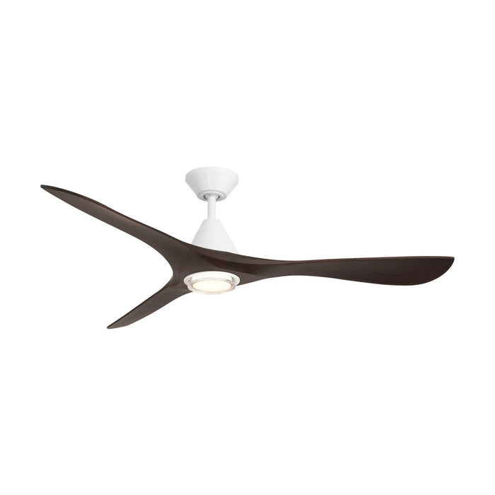 Modern Forms Fans - FR-D2504-60L-MW/DW - 60 Inch Ceiling Fan - Carve - Matte White/Dark Walnut