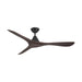 Modern Forms Fans - FR-D2504-60-MB/DW - 60 Inch Ceiling Fan - Carve - Matte Black/Dark Walnut