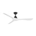 Modern Forms Fans - FR-D2504-60-MB/MW - 60 Inch Ceiling Fan - Carve - Matte Black/Matte White