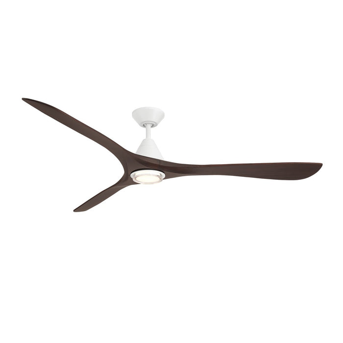 Modern Forms Fans - FR-D2504-72L-MW/DW - 72 Inch Ceiling Fan - Carve - Matte White/Dark Walnut