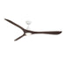 Modern Forms Fans - FR-D2504-72L-MW/DW - 72 Inch Ceiling Fan - Carve - Matte White/Dark Walnut