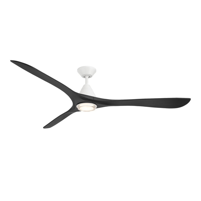 Modern Forms Fans - FR-D2504-72L-MW/MB - 72 Inch Ceiling Fan - Carve - Matte White/Matte Black