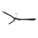 Modern Forms Fans - FR-D2504-72L-MW/MB - 72 Inch Ceiling Fan - Carve - Matte White/Matte Black