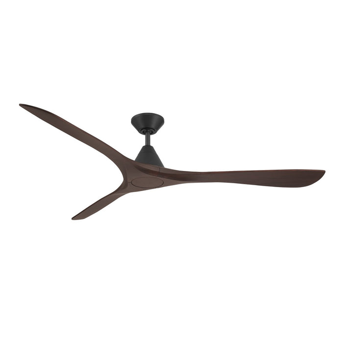 Modern Forms Fans - FR-D2504-72-MB/DW - 72 Inch Ceiling Fan - Carve - Matte Black/Dark Walnut