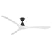 Modern Forms Fans - FR-D2504-72-MB/MW - 72 Inch Ceiling Fan - Carve - Matte Black/Matte White