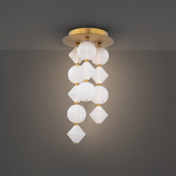 Modern Forms - FM-2523-AB - LED Flush Mount - Pearla - Aged Brass