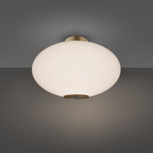 Illusion LED Flush Mount Aged Brass