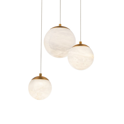 Modern Forms - PD-34403R-AB - LED Pendant - Pisces - Aged Brass