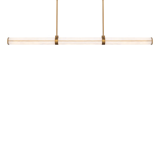 Clique LED Linear Pendant Aged Brass