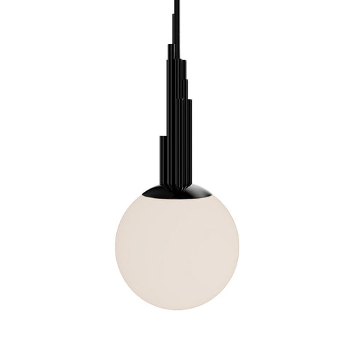 Sybil LED Pendant Polished Black Nickel