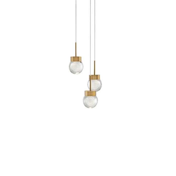 Modern Forms - PD-82003R-AB - LED Pendant - Double Bubble - Aged Brass