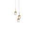 Modern Forms - PD-82003R-AB - LED Pendant - Double Bubble - Aged Brass