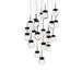 Modern Forms - PD-82021R-BK - LED Pendant - Double Bubble - Black