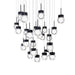 Modern Forms - PD-82025S-BK - LED Pendant - Double Bubble - Black