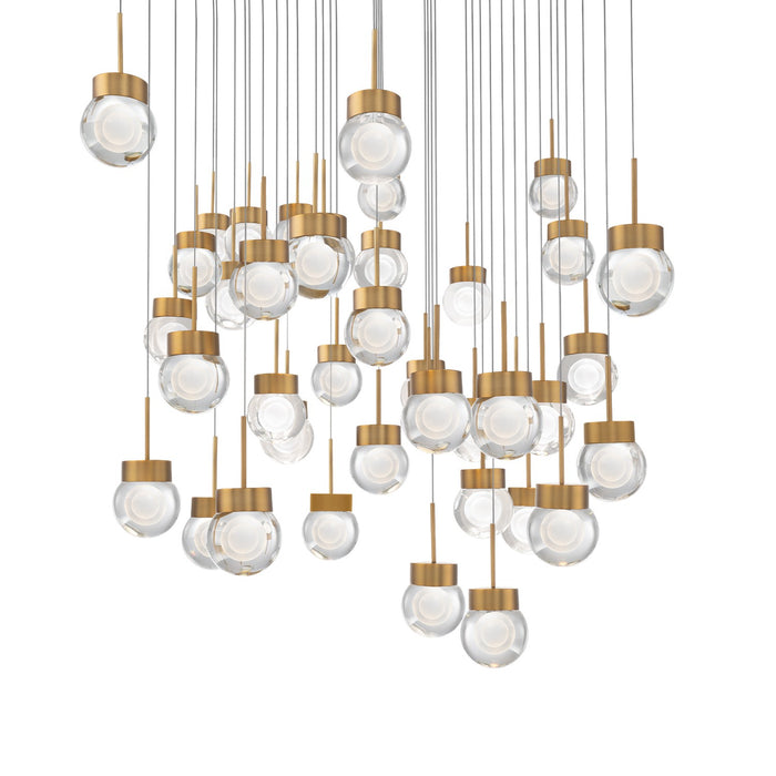 Modern Forms - PD-82041S-AB - LED Pendant - Double Bubble - Aged Brass