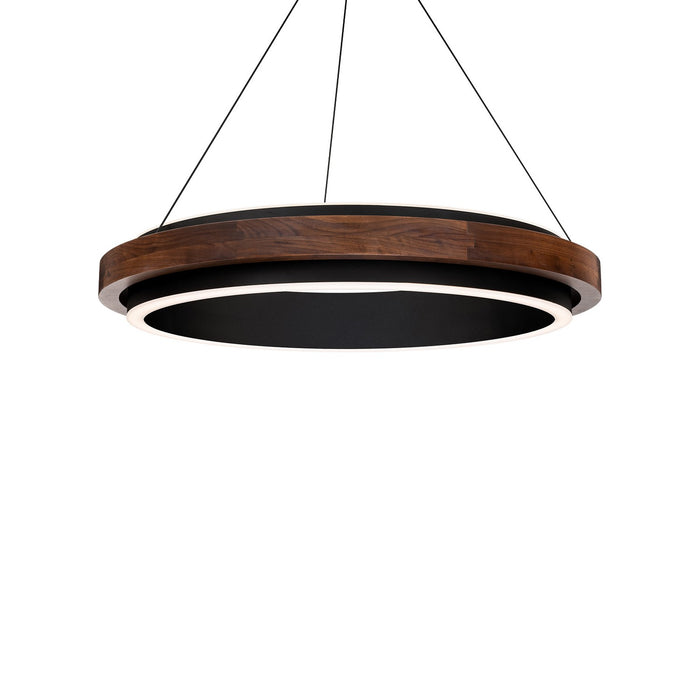 Modern Forms - PD-88529-BK/DW - LED Pendant - Delaney - Black/Dark Walnut