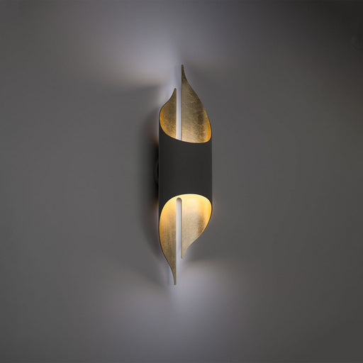 Clasp LED Wall Sconce Bronze & Gold Leaf