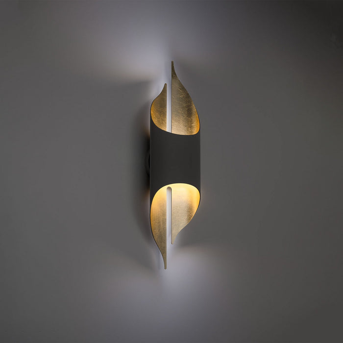 Modern Forms - WS-52523-BZ/GL - LED Wall Sconce - Clasp - Bronze & Gold Leaf