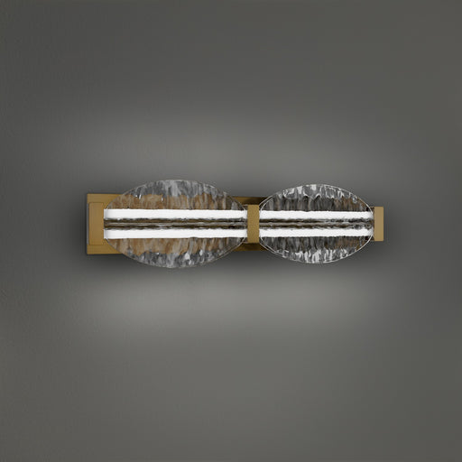 Deco LED Bath Vanity Aged Brass