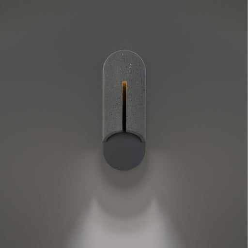 Clog LED Outdoor Wall Sconce Bassalt Stone/Black