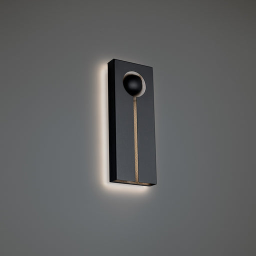 Keyhole LED Outdoor Wall Sconce Black/Textured Brushed Nickel