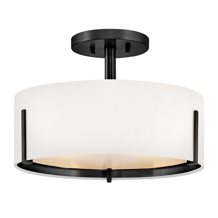 Hinkley - 47571BK - LED Semi-Flush Mount - Halle - Black