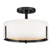 Hinkley - 47571BK - LED Semi-Flush Mount - Halle - Black
