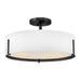 Hinkley - 47573BK - LED Semi-Flush Mount - Halle - Black