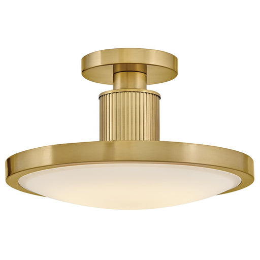 Kieran LED Semi-Flush Mount Lacquered Brass