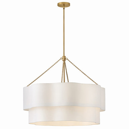 Gwen LED Chandelier Lacquered Brass