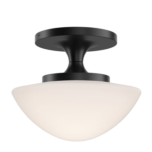Knox LED Semi-Flush Mount Black