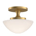 Hinkley - 47813LCB - LED Semi-Flush Mount - Knox - Lacquered Brass