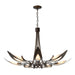 Hubbardton Forge - 101320-SKT-05-BB0823 - Seven Light Chandelier - Parasol - Bronze