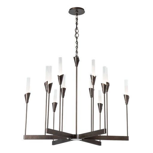 Lilium 12 Light Chandelier Dark Smoke