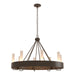 Hubbardton Forge - 105040-SKT-05-FD0611 - Eight Light Chandelier - Banded - Bronze