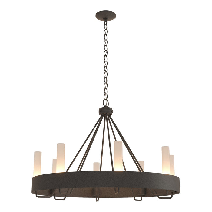 Hubbardton Forge - 105040-SKT-20-FD0611 - Eight Light Chandelier - Banded - Natural Iron