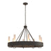 Hubbardton Forge - 105040-SKT-20-FD0611 - Eight Light Chandelier - Banded - Natural Iron