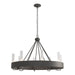Hubbardton Forge - 105040-SKT-20-ZM0611 - Eight Light Chandelier - Banded - Natural Iron