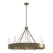 Hubbardton Forge - 105040-SKT-84-ZM0611 - Eight Light Chandelier - Banded - Soft Gold