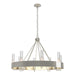 Hubbardton Forge - 105040-SKT-85-ZM0611 - Eight Light Chandelier - Banded - Sterling