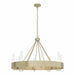 Hubbardton Forge - 105040-SKT-86-ZM0611 - Eight Light Chandelier - Banded - Modern Brass