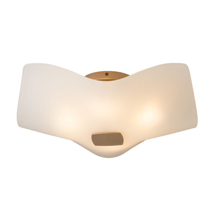 Hubbardton Forge - 121500-SKT-84-FD0834 - Four Light Semi-Flush Mount - Astra - Soft Gold
