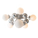 Hubbardton Forge - 128716-SKT-85-GG0639 - Six Light Semi-Flush Mount - Sprig - Sterling