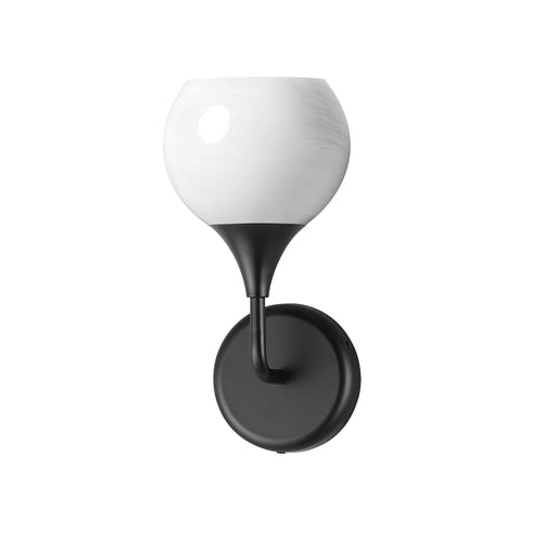 Neve One Light Wall Sconce Black