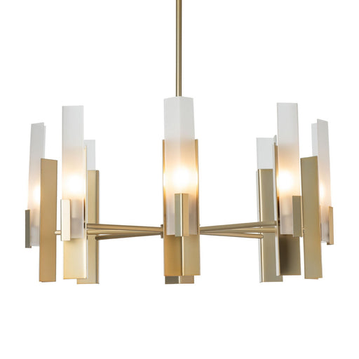 Summit Eight Light Pendant Modern Brass