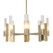 Hubbardton Forge - 132045-SKT-MULT-86-FD0828 - Eight Light Pendant - Summit - Modern Brass