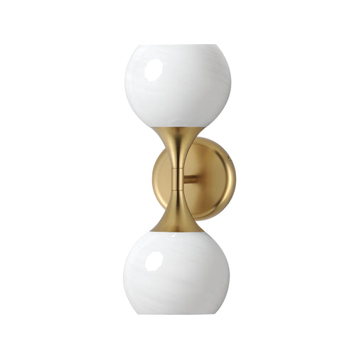 Neve Two Light Wall Sconce Natural Aged Brass