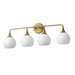 Maxim - 21224MRNAB - Four Light Bath Vanity - Neve - Natural Aged Brass